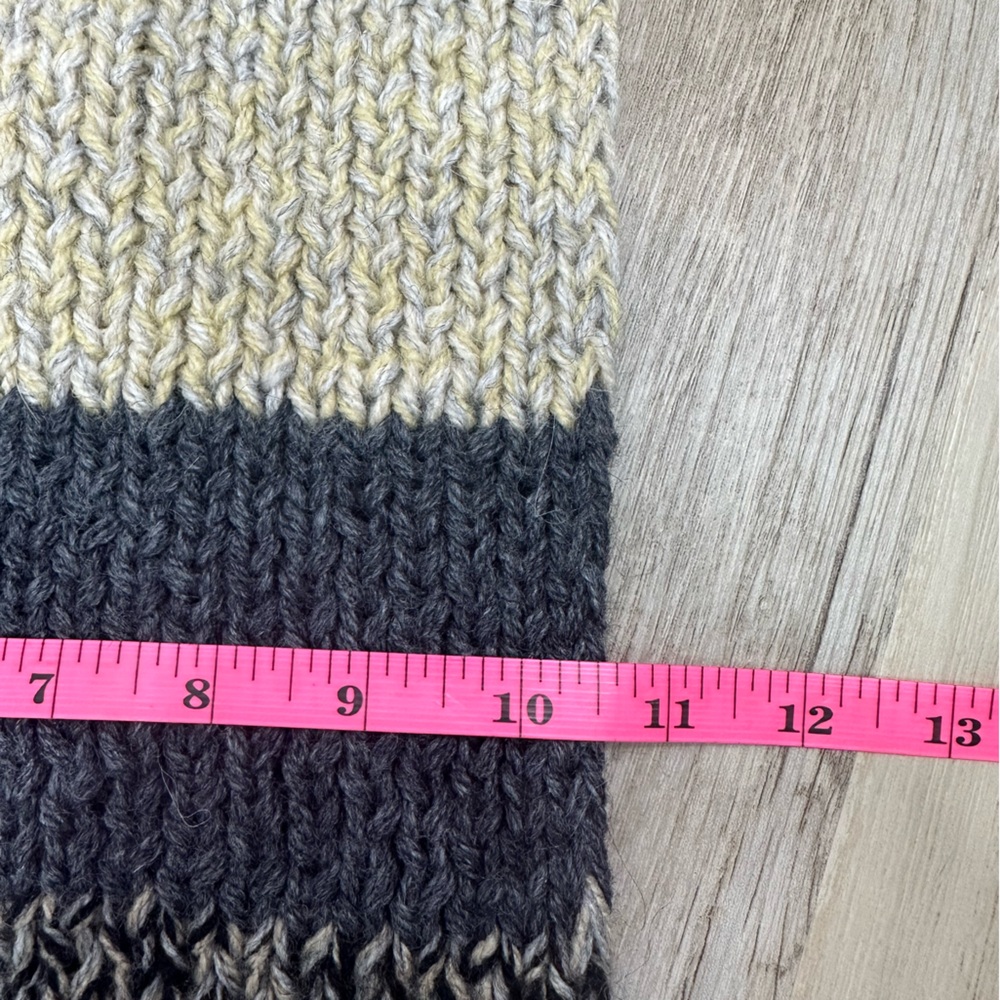 Andes Gifts Alpaca Blend Chunky Knit Striped Scarf NWT NEW - Picture 6 of 6